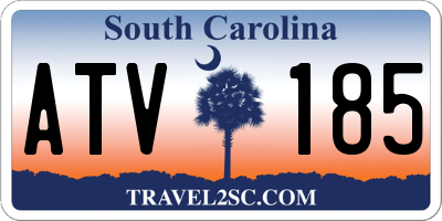 SC license plate ATV185