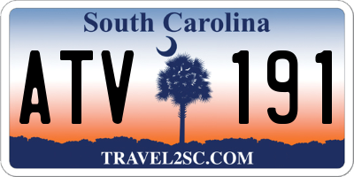 SC license plate ATV191