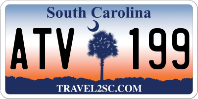 SC license plate ATV199