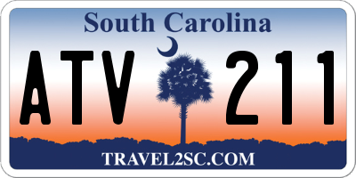 SC license plate ATV211