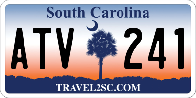 SC license plate ATV241