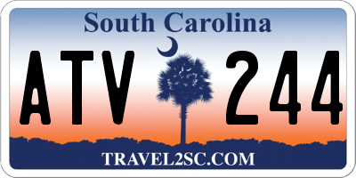 SC license plate ATV244