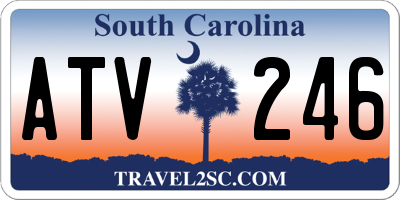 SC license plate ATV246