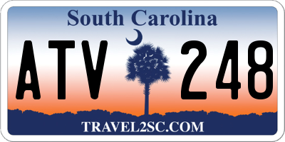SC license plate ATV248