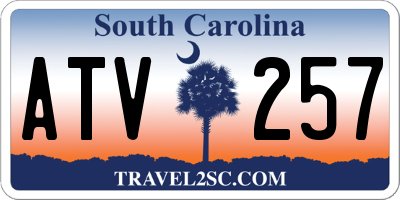 SC license plate ATV257