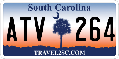 SC license plate ATV264