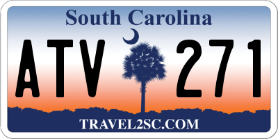 SC license plate ATV271