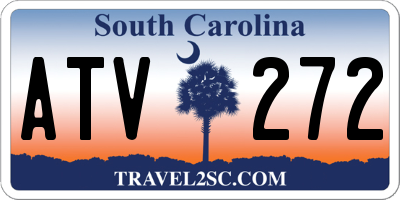 SC license plate ATV272