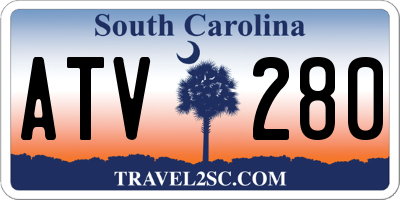 SC license plate ATV280