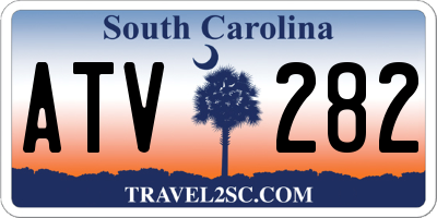 SC license plate ATV282