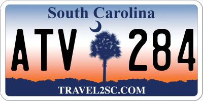SC license plate ATV284