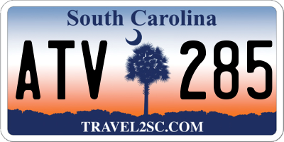 SC license plate ATV285