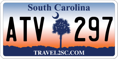 SC license plate ATV297