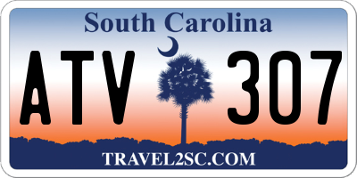 SC license plate ATV307