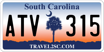 SC license plate ATV315