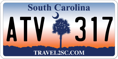 SC license plate ATV317