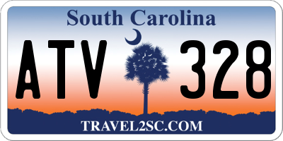 SC license plate ATV328