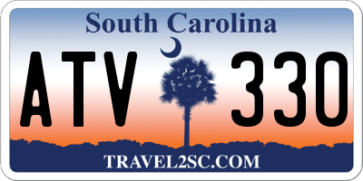 SC license plate ATV330