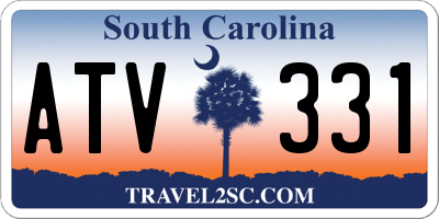 SC license plate ATV331