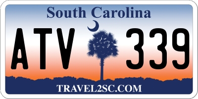 SC license plate ATV339