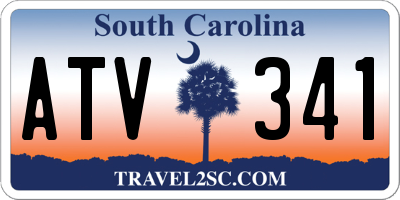 SC license plate ATV341