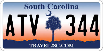 SC license plate ATV344
