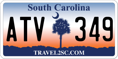 SC license plate ATV349