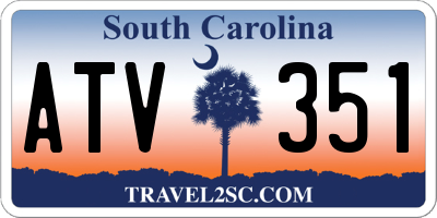 SC license plate ATV351