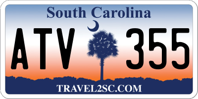 SC license plate ATV355