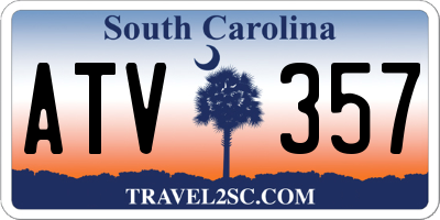 SC license plate ATV357