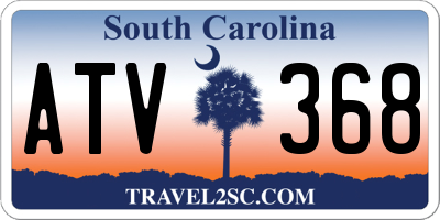 SC license plate ATV368
