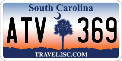 SC license plate ATV369