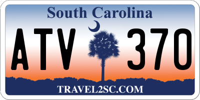 SC license plate ATV370