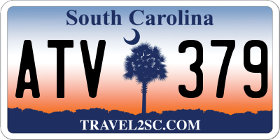 SC license plate ATV379
