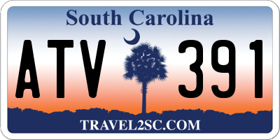SC license plate ATV391