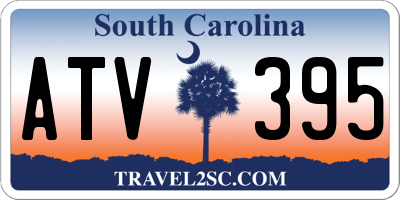 SC license plate ATV395