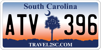 SC license plate ATV396