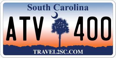 SC license plate ATV400