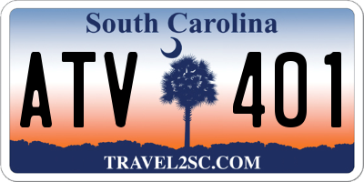 SC license plate ATV401