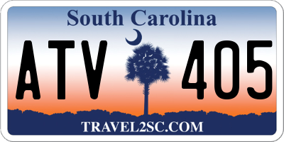 SC license plate ATV405