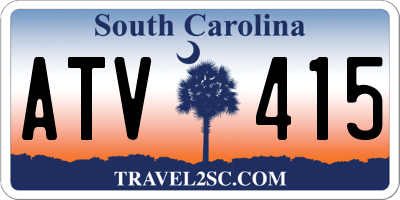 SC license plate ATV415