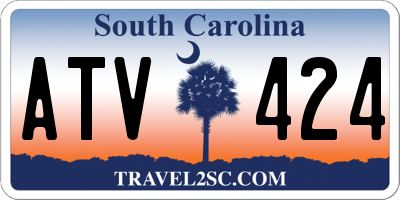SC license plate ATV424