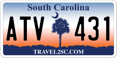 SC license plate ATV431