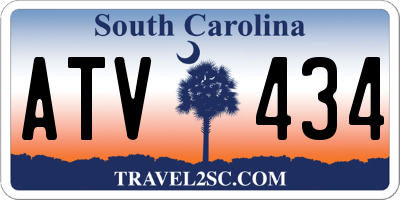 SC license plate ATV434