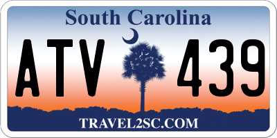 SC license plate ATV439