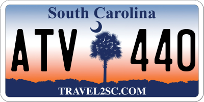 SC license plate ATV440