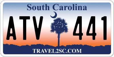SC license plate ATV441
