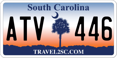 SC license plate ATV446