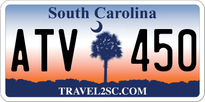 SC license plate ATV450