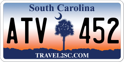 SC license plate ATV452